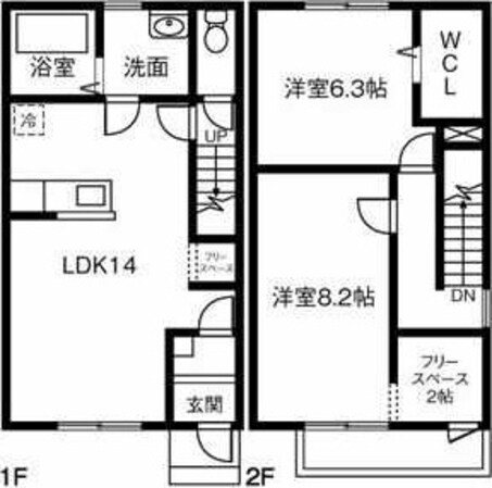 Maison du Matsubara Bの物件間取画像